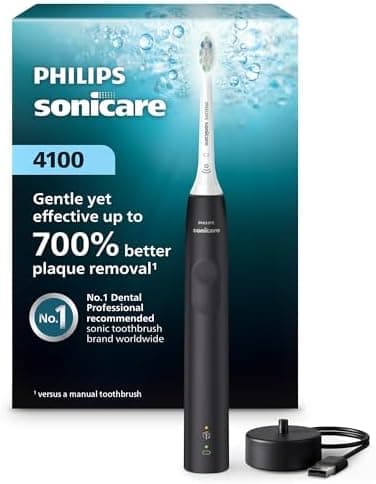 Philips Sonicare 4100 Series Electric Toothbrush - Sonic Toothbrush with Advanced Sonic Technology, Pressure…