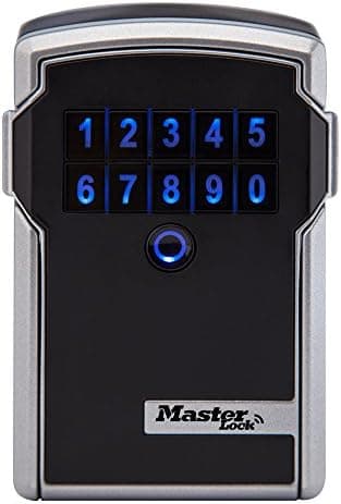 Master Lock Digital Lock Box for Keys with Code, Electronic Wall Mount Key Safe with Bluetooth Connection to…