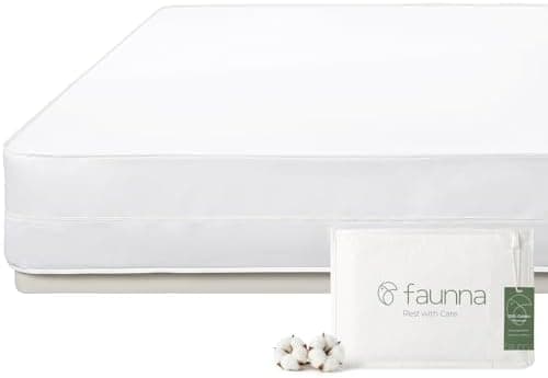 FAUNNA 100% Cotton Mattress Encasement, Zippered Bed Bug and Dust Mite Proof Mattress Protector…