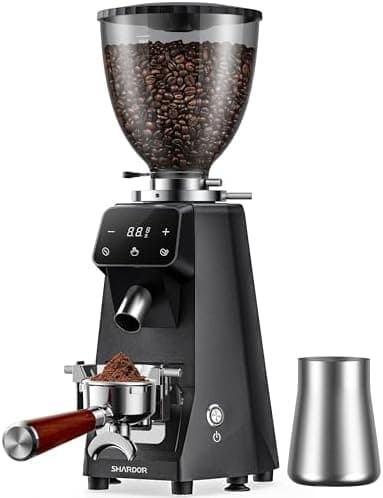 SHARDOR 64mm Burr Coffee Grinder, Electric Espresso Coffee Grinders for Home Use with Commercial-Grade…