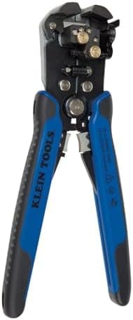 Klein Tools 11061 Self-Adjusting Stripper / Cutter, Heavy Duty, for 10-20 AWG Solid, 12-22 AWG Stranded, and…