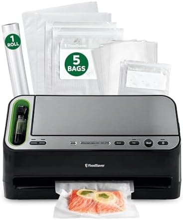 FoodSaver V4400 2-in-1 Vacuum Sealer Machine with Automatic Vacuum Sealer Bag Detection and Starter Kit