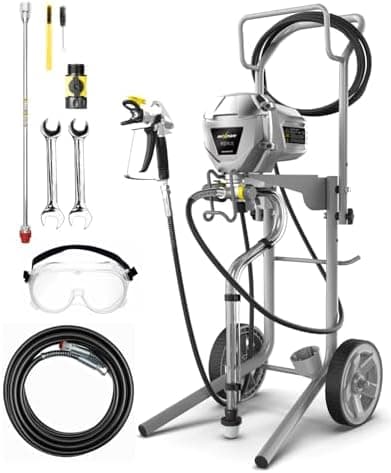 InoKraft MaXpray M3 Cart Airless Paint Sprayer, Highly Efficient Thinning-Free Minimal Overspray for Up to 15…