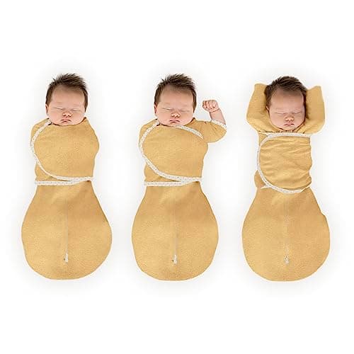 SwaddleDesigns 6-Way Omni Swaddle Sack Arms Up Swaddle for Newborn, More Options to Calm Startle Reflex…