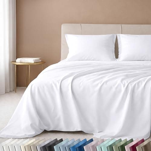 California Design Den Queen Sheet Set - Luxury 600 Thread Count Sateen, 100% Cotton Deep Pocket Queen Sheets…