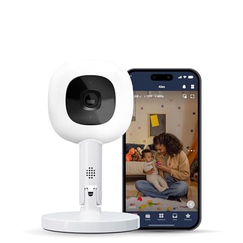 Nanit Pro Smart Baby Monitor & Flex Stand - 1080p Wi-Fi Video Camera, Sensor-Free Sleep & Breathing Motion…