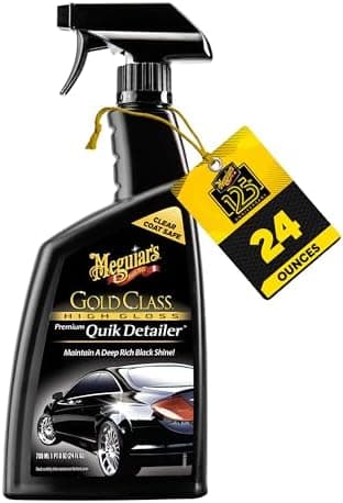 Meguiar's Gold Class High Gloss Premium Quik Detailer, High Lubricity Automotive Quick Detailer Spray that…