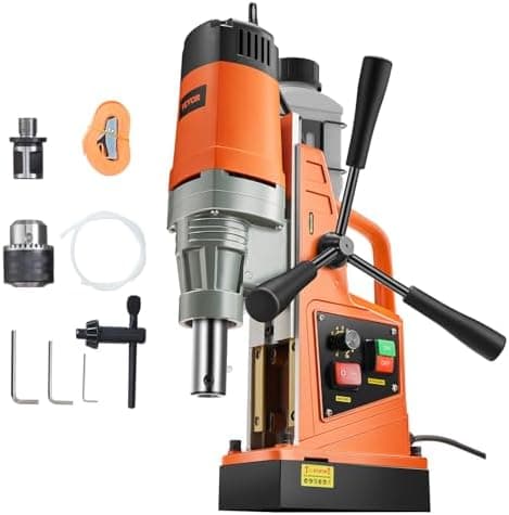 VEVOR Mag Drill Press, 1550W 2" Boring Diameter, 2922lbf Power Magnetic Drill, 500 PRM, 10-Speed, Electric Drilling Machine for…