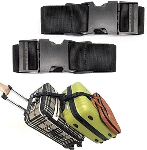 Ajmyonsp Luggage Straps for Suitcases TSA Approved, Travel Accessories to Connect Two Suitcase, Add Bag…