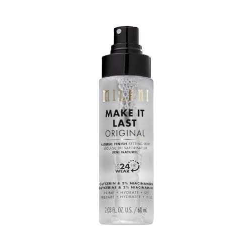 Milani Setting Spray + Primer, Make It Last Original - Natural Finish with Niacinamide for Hydration, Setting…