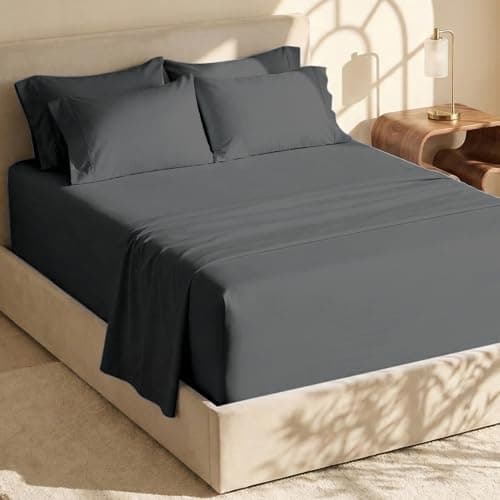 Hearth & Harbor Extra Deep Pocket Queen Sheets Sets - Fits Mattress 18-24 Inches Deep - Extra Deep Pocket…
