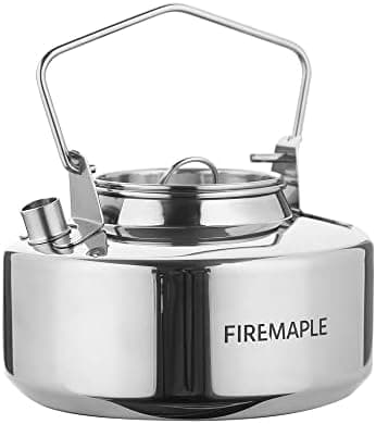 Fire-Maple Antarcti Portable 1 Liter Lightweight Stainless Steel Camping Kettle | Durable and Portable Camp…