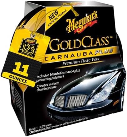 Meguiar’s Gold Class Carnauba Plus Premium Paste Wax, Car Wax Paste For Diy Drivers & Detailers, Car Wax With…