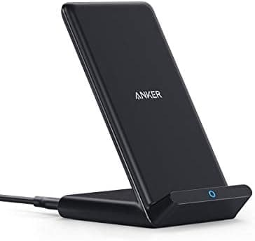 Anker 313 Wireless Charger (Stand), Qi-Certified for iPhone 17/17/17 Pro/17 Pro Max/15/14/13, 10W Fast-Charging Galaxy S23 S22…