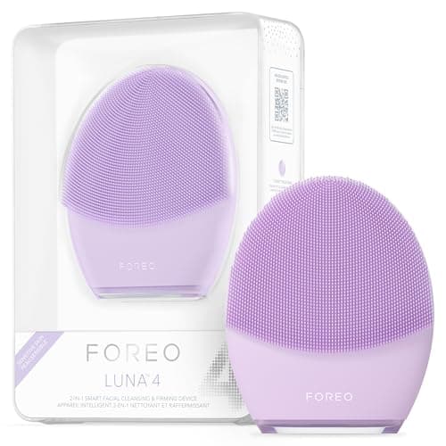 FOREO LUNA 4 Face Cleansing Brush - Firming Face Massager - Anti Aging Care - Enhances Absorption - Simple…