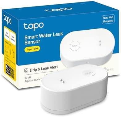 TP-Link Tapo Smart Water Leak Detector, Requires Tapo Hub, Water Leak Sensor Wi-Fi with Rapid Dripping…