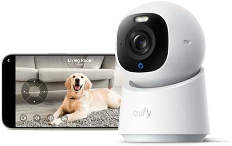 eufy Security 4K Indoor Camera E30-No Subscription,Work as Pet Camera,Nanny/Baby Monitor,360° Pan&Tilt,AI…
