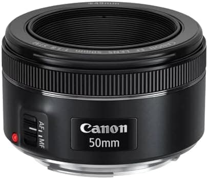 Canon EF 50mm f/1.8 STM Lens, Black