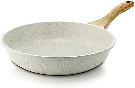 SENSARTE Nonstick Ceramic Frying Pan Skillet, 9.5 Inch Omelet Pan, Healthy Non Toxic Chef Pan, Induction…
