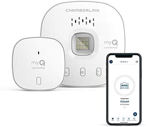 CHAMBERLAIN Smart Garage Control - Wireless Garage Hub and Sensor with Wifi & Bluetooth - Smartphone…