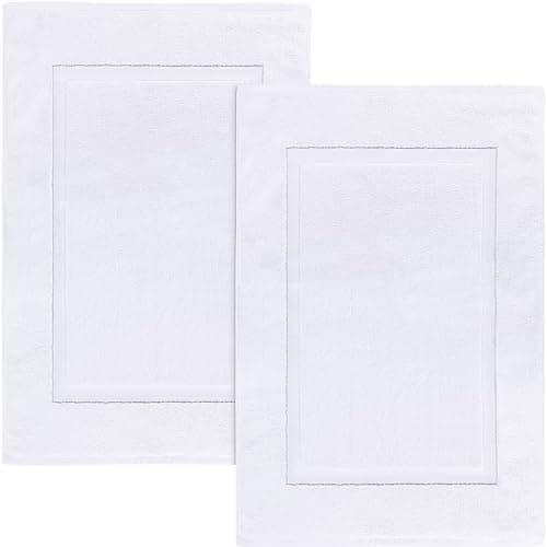 Utopia Towels Cotton Banded Rug, Bath Mats, Not a Bathroom Rug, 21 by 34 Inches, 100% Ring Spun Cotton…