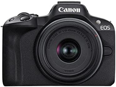 Canon EOS R50 Mirrorless Camera RF-S18-45mm F4.5-6.3 is STM Lens Kit, 24.2 Megapixel CMOS (APS-C) Sensor, 4K…