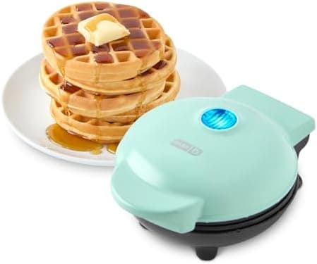 Dash Mini Waffle Maker- Compact Electric Iron for Creative Homemade Treats - Nonstick Surface - Easy-to-Clean - Perfect for Kids…