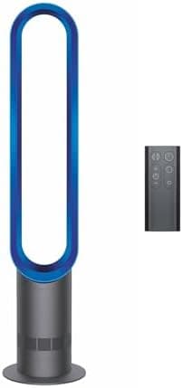 Dyson Cool AM07 Air Multiplier Bladeless Tower Fan, 70° oscillation, 10 levels (Iron/Blue)