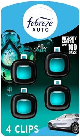 Febreze Car Air Freshener, Odor-Fighting Automotive Vent Clip, Scented Car Accessories, Long Lasting for…