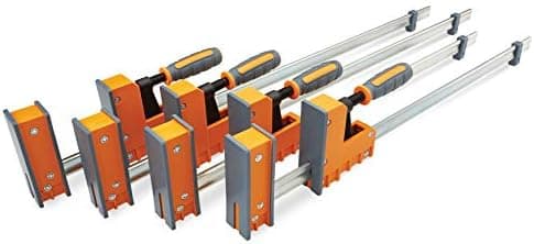 Bora 4 Pack Parallel Clamps for Woodworking - Two 24 Inch and Two 31 Inch Parallel Wood Clamps Heavy Duty Bar Clamp for Wood…