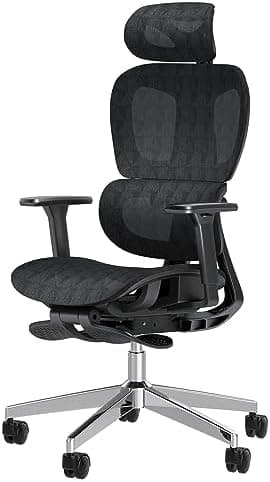 PatioMage Ergonomic Office Chair with Footrest, Big and Tall Desk Chair with Adjustable Lumbar Support, Seat…