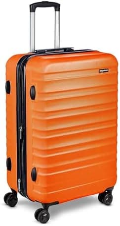 Amazon Basics 26" Hardside Medium Checked Luggage, Expandable Hardshell Suitcase with Wheels…