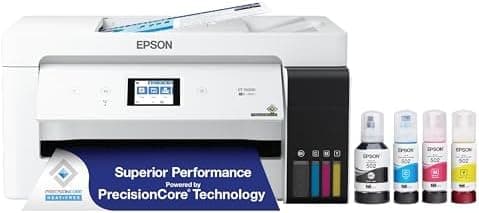 Epson EcoTank ET-15000 Wireless Color All-in-One Supertank Printer with Scanner, Copier, Fax, Ethernet and…