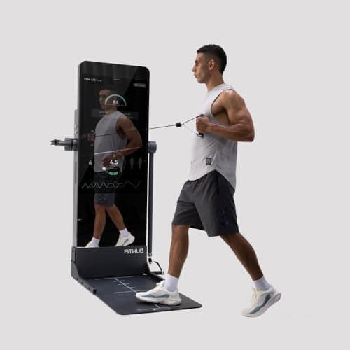 Fitness Mirror, Wall-Mounted, Smart Fitness Mirror, 72-inch, Home Gym, Rectangular, 23.8-inch LED…