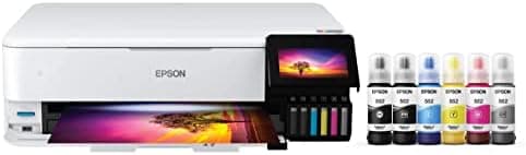 Epson EcoTank Photo ET-8550 Wireless Wide-Format Color All-in-One Supertank Printer - Scanner, Copier…