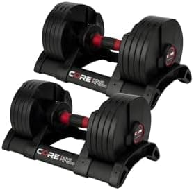 Core Fitness® Adjustable Dumbbell Weight Set by Affordable Dumbbells