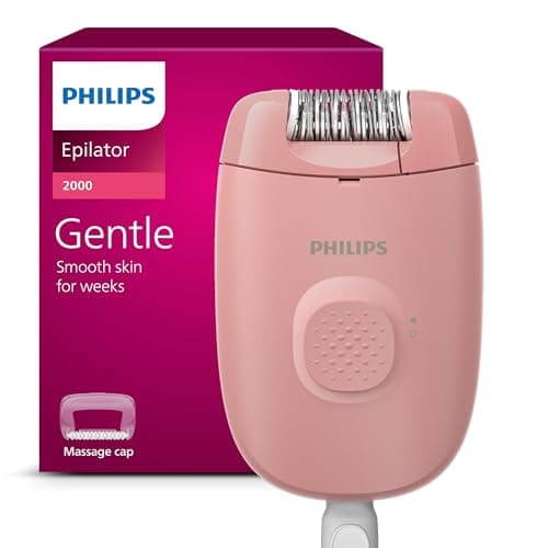 Philips Epilator Series 2000, Corded Epilator for Legs and Body, Hair Removal…
