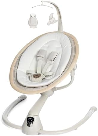 Maxi-Cosi Cassia Baby Swings for Infants: Smart Portable Baby Swing with Music, Lightweight & Foldable Baby…