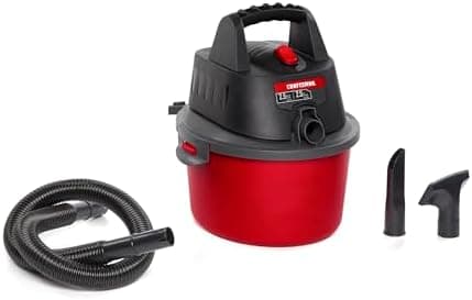 CRAFTSMAN CMXEVBE17250 2.5 Gallon 2.5 Peak HP Wet Dry Vac, Portable Shop Vacuum Wet and Dry with Filter Bag, Hose and Attachments…