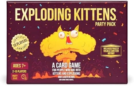 Exploding Kittens Party Pack - 2-10 Players - Ages 7+ - 15 Minutes to Play - Party & Family Card Game for…