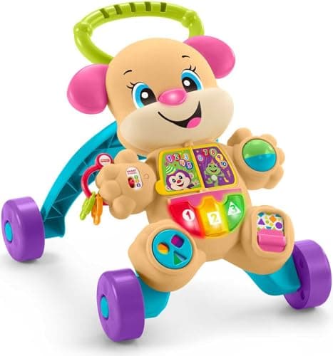 Fisher-Price Baby Toy Laugh & Learn Smart Stages Sis Walker with Educational Music Lights & Activities for…