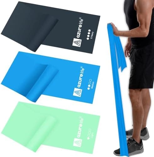 A AZURELIFE Resistance Bands,Professional Long Non-Latex Elastic Stretch Bands,Exercise Bands for Physical…