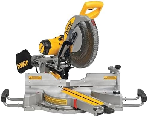 DEWALT Miter Saw, 12-inch Double Bevel Sliding Compound Miter Saw with XPS LED Shadow Light System, Includes Blade Wrench…