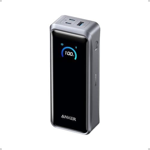 Anker Prime Power Bank, 26,250mAh 3-Port Portable Charger with 300W Max Output, Two-Way Charging…