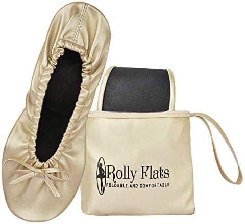 Rolly Flats Women's Foldable Ballet Flats – Portable Flat Shoes for Travel and Wedding that Fit in Your Purse