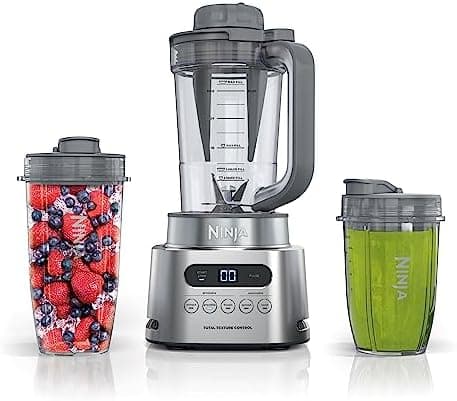 Ninja SS151 TWISTi Blender DUO, High-Speed 1600 WP Smoothie Maker & Nutrient Extractor* 5 Functions Smoothie…