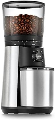 OXO Brew Conical Burr Coffee Grinder - Silver, Stainless Steel Burrs, One-Touch Automatic Smart Grind