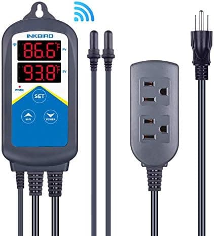 Inkbird ITC-306A WiFi Temperature Controller, Wi-Fi Aquarium Thermostat Heater Controller 120V~1200W…