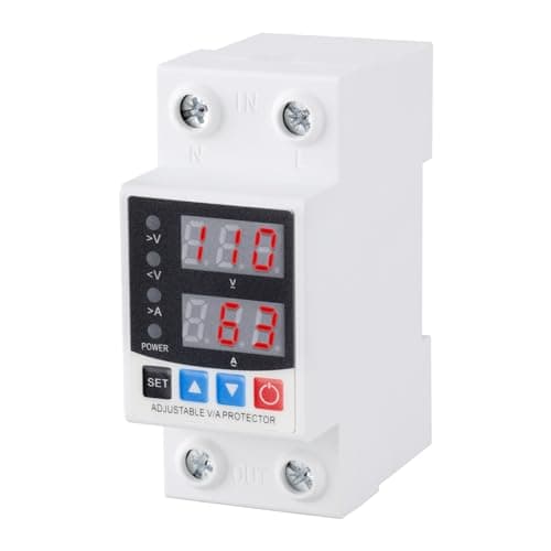 Smart Circuit Breaker with Energy Monitoring, Adjustable Voltage and Current Protection (1-63 Amp),AC…