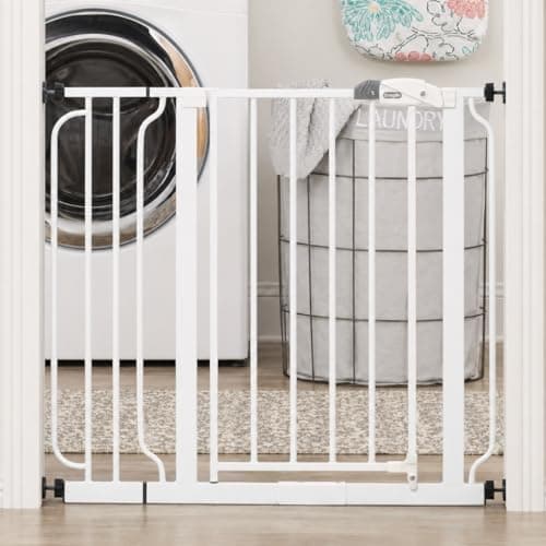 Regalo Safety 29-38.5" Baby Gate for Doorways & Bottom of Stairs, Pressure Mounted Baby Gate with Door for…